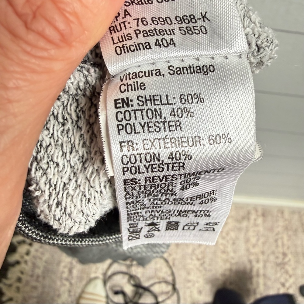 Roxy Heather Gray Jogger Sweatpants Knit Fleece Drawstring Women's Medium Cozy - Picture 8 of 10